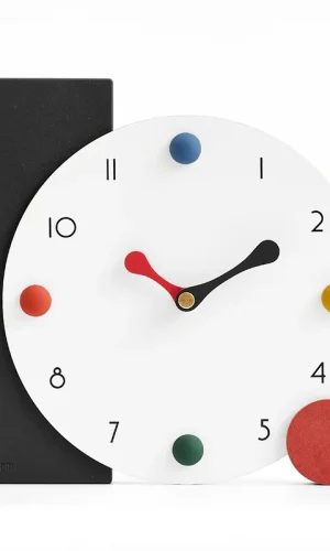 Joan Miró Inspired Novelty Designer Desk Clock — Geometric Colours