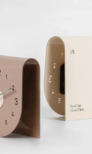 3D Arch Modern Design Novelty Designer Desk Clock