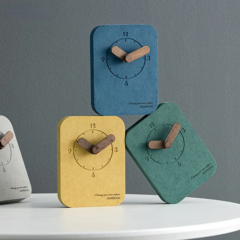 Time Brick Novelty Designer Desk Clock Minimalist Design