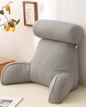 Backrest Pillow Linen Removable Cover — Ergonomic, 75x40x40cm