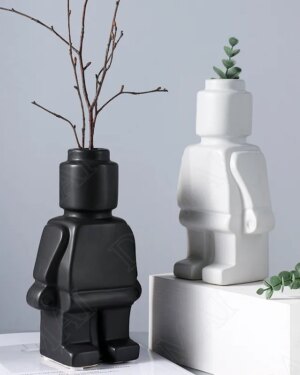 LEGO Minifigure Shape Vase — Resin Dried Flower Display