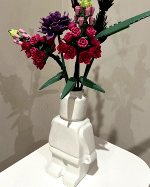 LEGO Minifigure Shape Vase — Resin Dried Flower Display