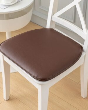 Chair Pads Seat Cushions PU Leather — Stylish Colours