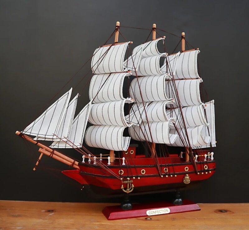 Ready To Display Wooden Ship Models – Handcrafted Nautical Décor 33cm Ready To Display Wooden Ship Models – Handcrafted Nautical Décor