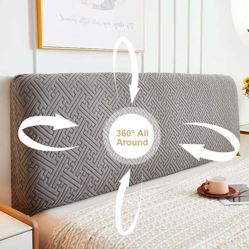 Bed Head Cover Elastic Fitted — Single, Queen & King Size Beds Bed Head Cover-Elastic Fitted Headboard Cover for Single, Queen & King Size Beds