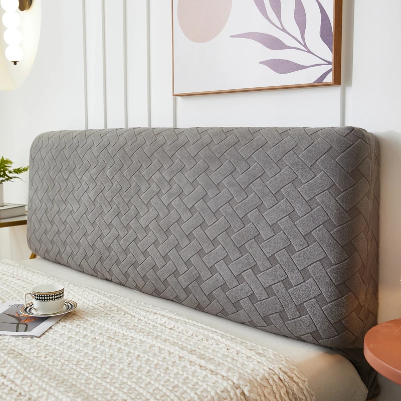 Bed Head Cover Elastic Fitted — Single, Queen & King Size Beds Bed Head Cover-Elastic Fitted Headboard Cover for Single, Queen & King Size Beds