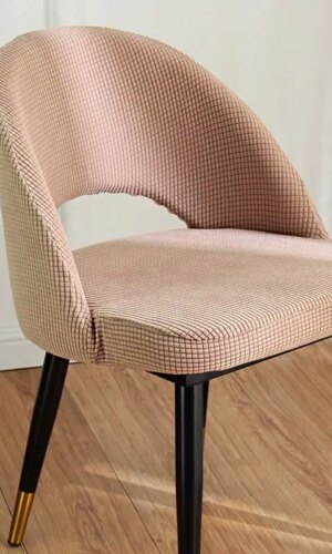 Dining Chair Cover Curved Open Back-Stylish Colours
